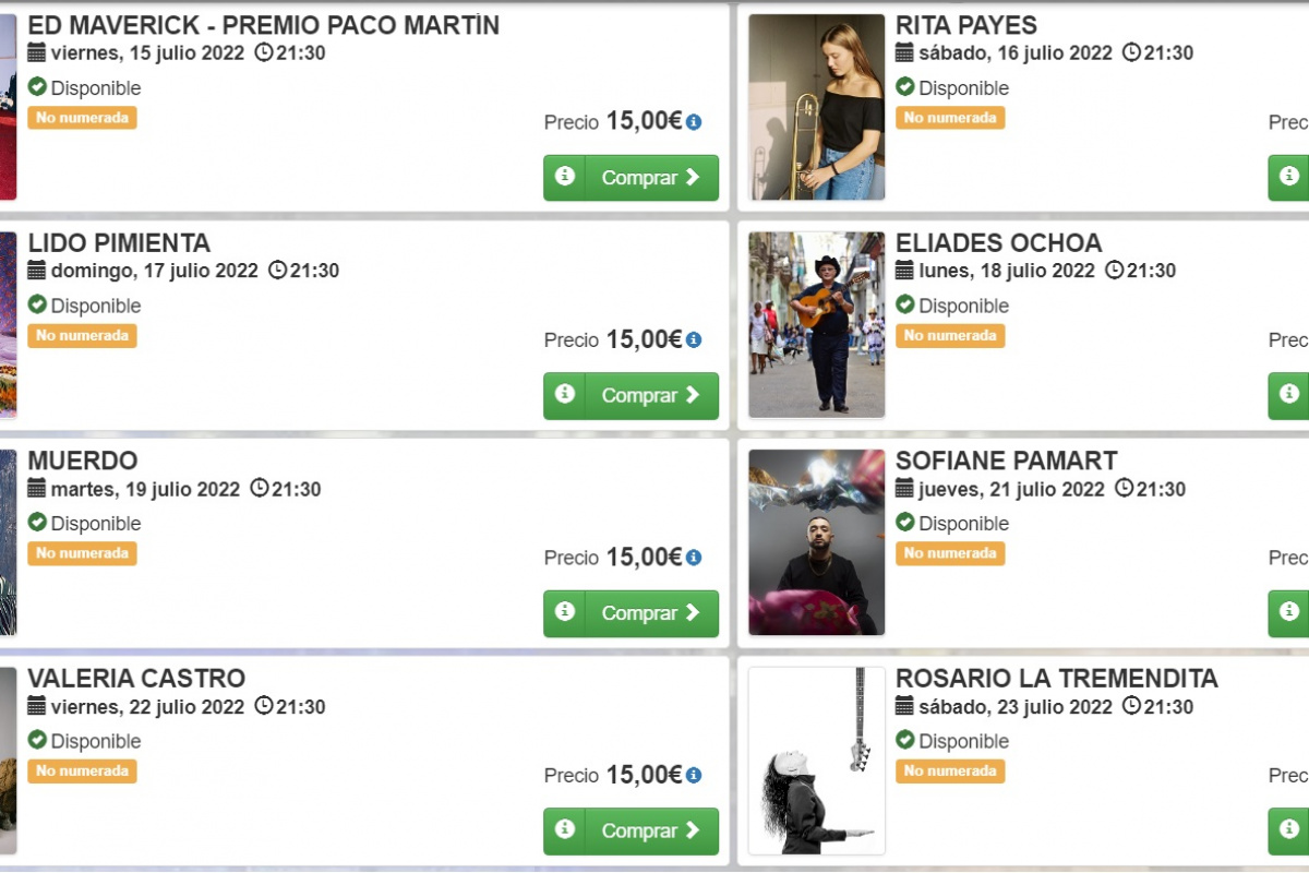 Conciertos en el escenario del CIM.